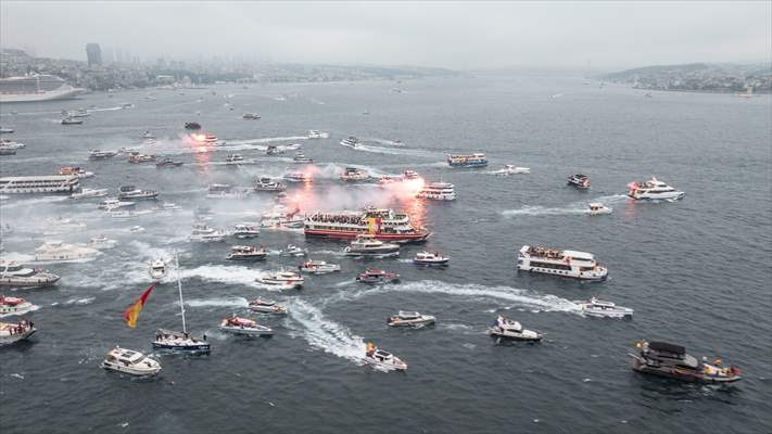 Galatasaray celebrates Turkish Super Lig title in Istanbul