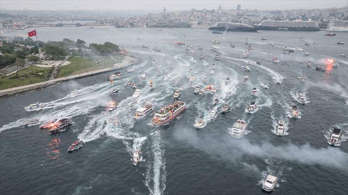 Galatasaray celebrates Turkish Super Lig title in Istanbul