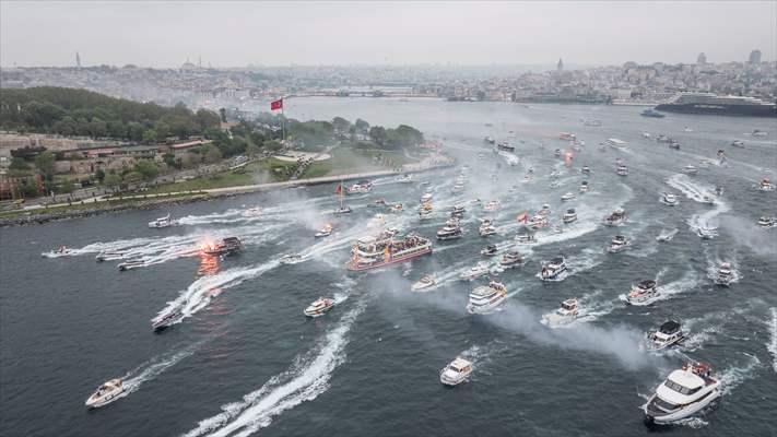 Galatasaray celebrates Turkish Super Lig title in Istanbul