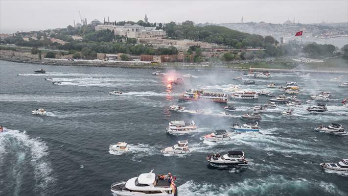 Galatasaray celebrates Turkish Super Lig title in Istanbul