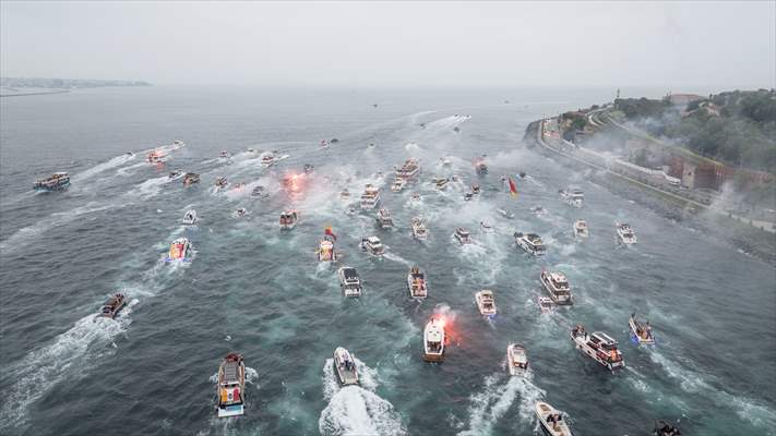 Galatasaray celebrates Turkish Super Lig title in Istanbul