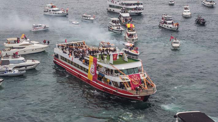 Galatasaray celebrates Turkish Super Lig title in Istanbul