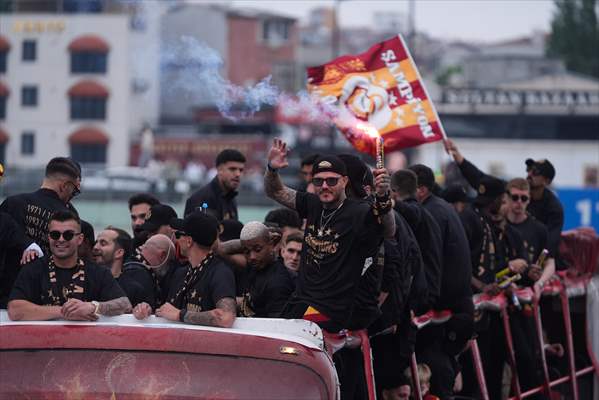 Galatasaray celebrates Turkish Super Lig title in Istanbul