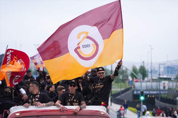 Galatasaray celebrates Turkish Super Lig title in Istanbul
