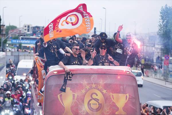 Galatasaray celebrates Turkish Super Lig title in Istanbul