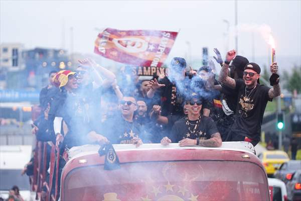 Galatasaray celebrates Turkish Super Lig title in Istanbul