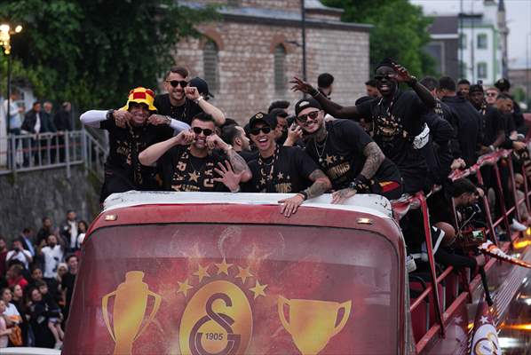 Galatasaray celebrates Turkish Super Lig title in Istanbul