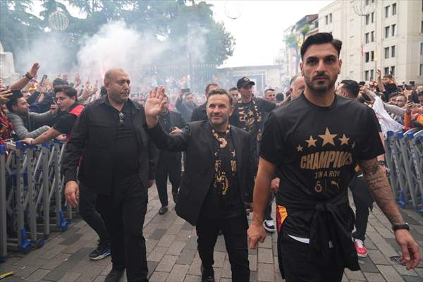 Galatasaray celebrates Turkish Super Lig title in Istanbul