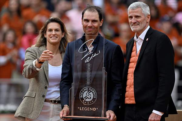 Rafael Nadal honored with tribute ceremony on Day 1 of French Open in Paris