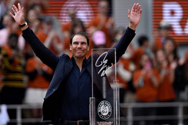 Rafael Nadal honored with tribute ceremony on Day 1 of French Open in Paris