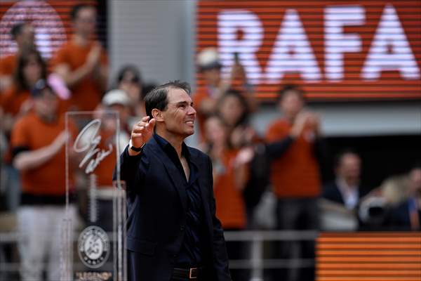 Rafael Nadal honored with tribute ceremony on Day 1 of French Open in Paris
