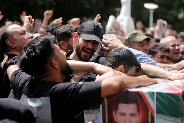 Funeral for Revolutionary Guard killed in Israeli attack on Iran