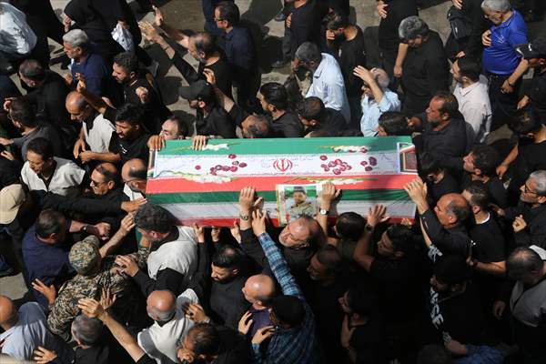 Funeral for Revolutionary Guard killed in Israeli attack on Iran
