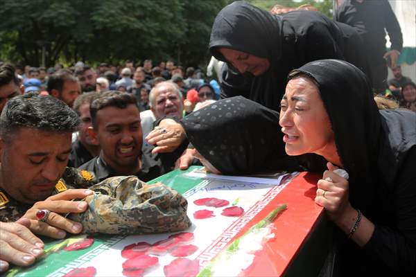 Funeral for Revolutionary Guard killed in Israeli attack on Iran