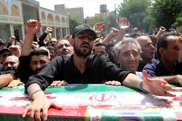Funeral for Revolutionary Guard killed in Israeli attack on Iran