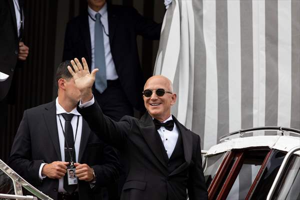 Billionaire entrepreneur Jeff Bezos' wedding in Venice