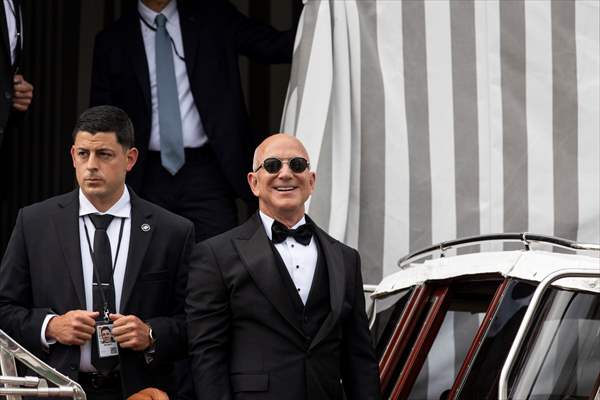 Billionaire entrepreneur Jeff Bezos' wedding in Venice