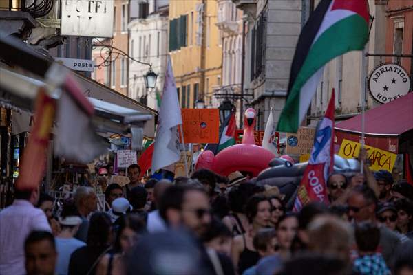 Venice activists call for ‘No Bezos, No War’ march to protest billionaire’s wedding