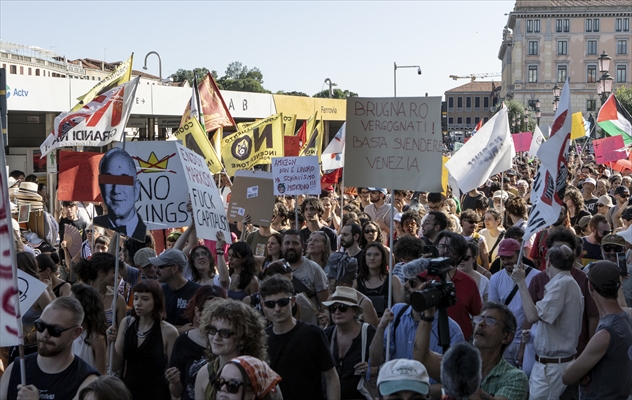 Venice activists call for ‘No Bezos, No War’ march to protest billionaire’s wedding