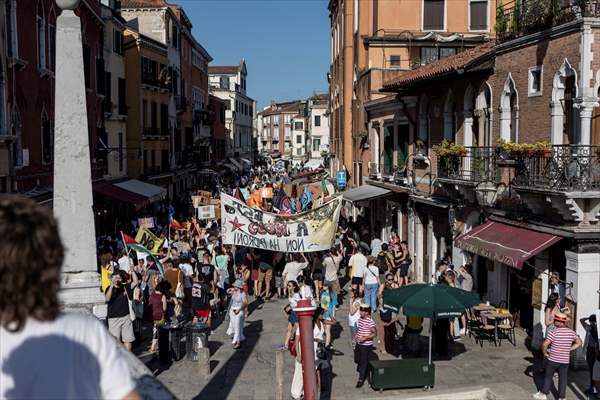 Venice activists call for ‘No Bezos, No War’ march to protest billionaire’s wedding