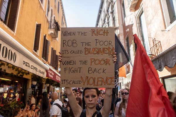 Venice activists call for ‘No Bezos, No War’ march to protest billionaire’s wedding