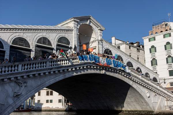 Venice activists call for ‘No Bezos, No War’ march to protest billionaire’s wedding
