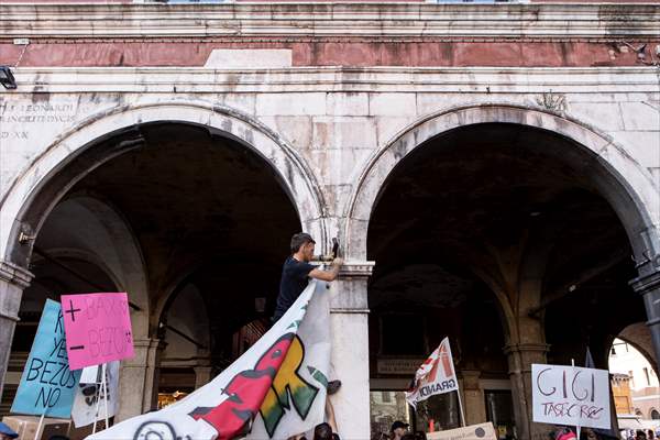 Venice activists call for ‘No Bezos, No War’ march to protest billionaire’s wedding