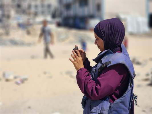 Gazze’de açlıkla mücadele eden AA serbest habercileri insani krizi aktarmayı sürdürüyor