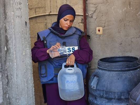 Gazze’de açlıkla mücadele eden AA serbest habercileri insani krizi aktarmayı sürdürüyor
