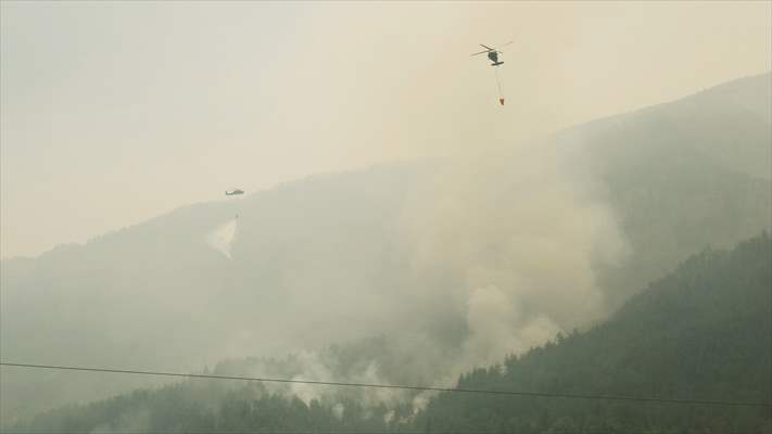 Karabük'teki yangının 5. gününde müdahale sürüyor