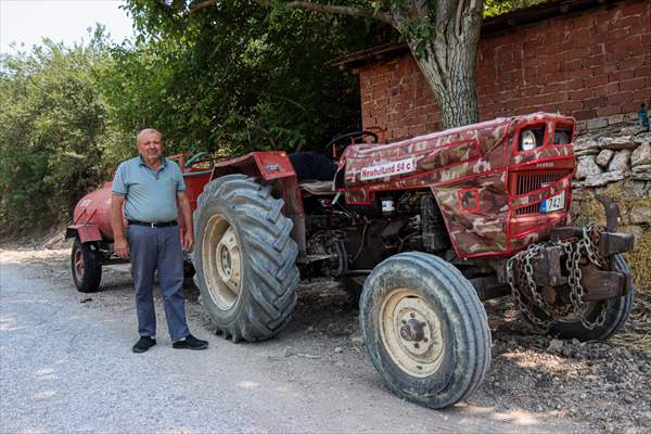 Bursa'da orman yangınına su yetiştirmek için patlak lastikle 2 kilometre katetti