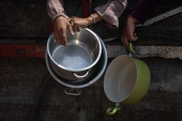 Food distributed to Palestinians struggling with hunger in Gaza