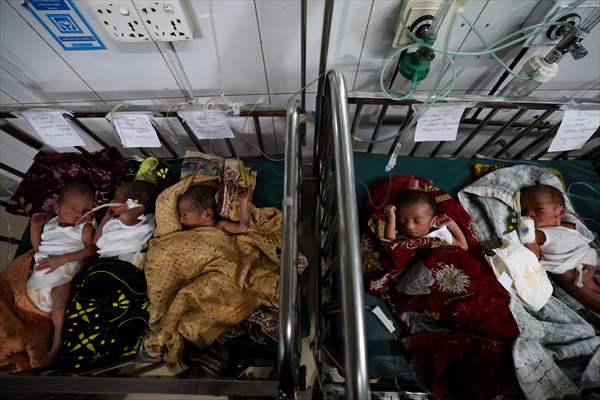 Bangladeshi Mother Gives Birth to Quintuplets in Barishal