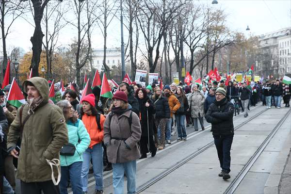 Pro-Palestinian demonstration in Vienna