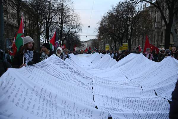Pro-Palestinian demonstration in Vienna