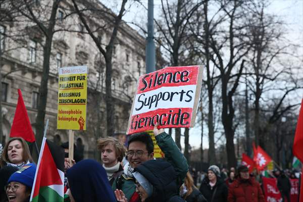Pro-Palestinian demonstration in Vienna