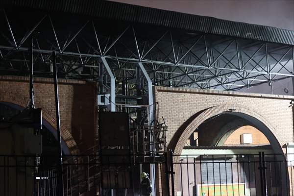 Rusya'nın St. Petersburg kentinde pazar yerinde yangın çıktı