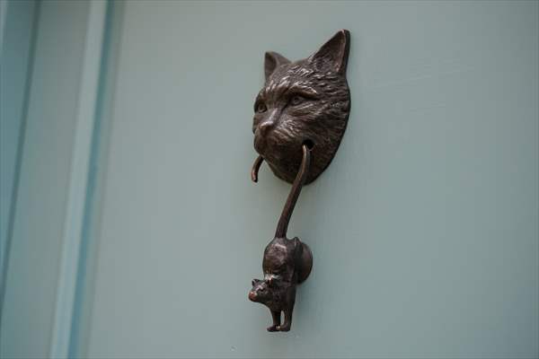 Cunda Adası'ndaki rengarenk kapılar geçmişin izlerini taşıyor