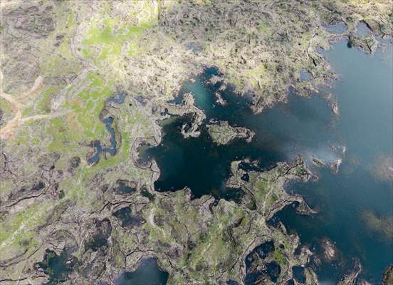 Haydarlar Gölü yağışlarla yeniden canlandı