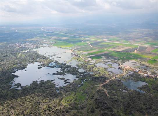 Haydarlar Gölü yağışlarla yeniden canlandı