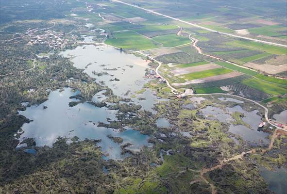 Haydarlar Gölü yağışlarla yeniden canlandı