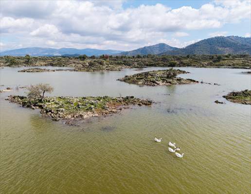 Haydarlar Gölü yağışlarla yeniden canlandı
