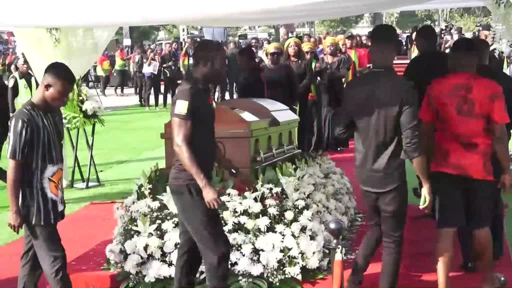 AKRA - Depremde hayatını kaybeden Hataysporlu Atsu için ülkesinde cenaze töreni düzenlendi