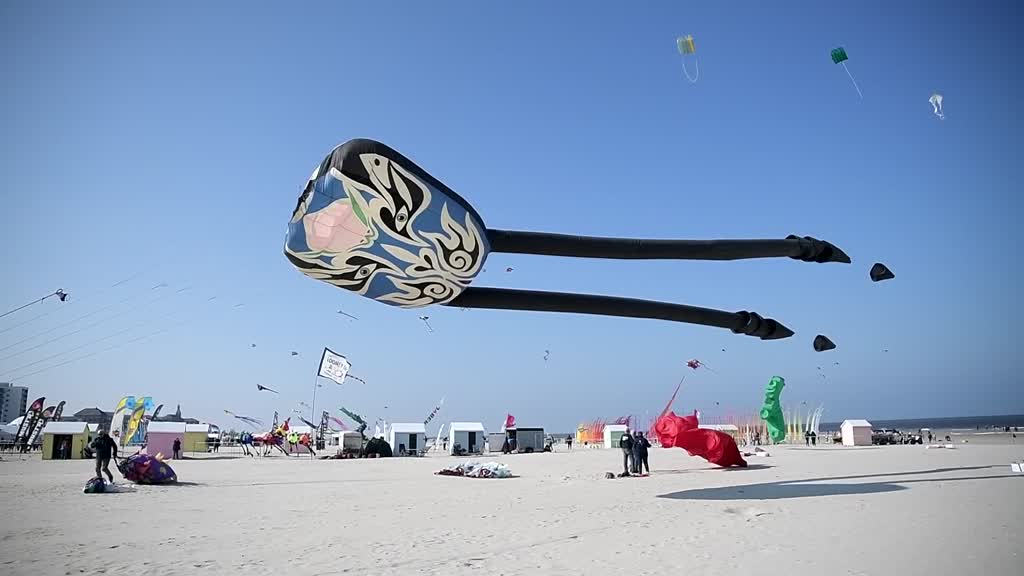 FRANCE: Hundreds fly eye-catching kites at Int. Kite Festival of Berck-sur-Mer