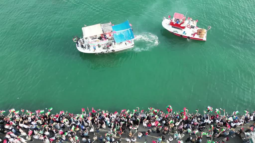 TEKİRDAĞ - Küresel Sumud Filosu'na destek