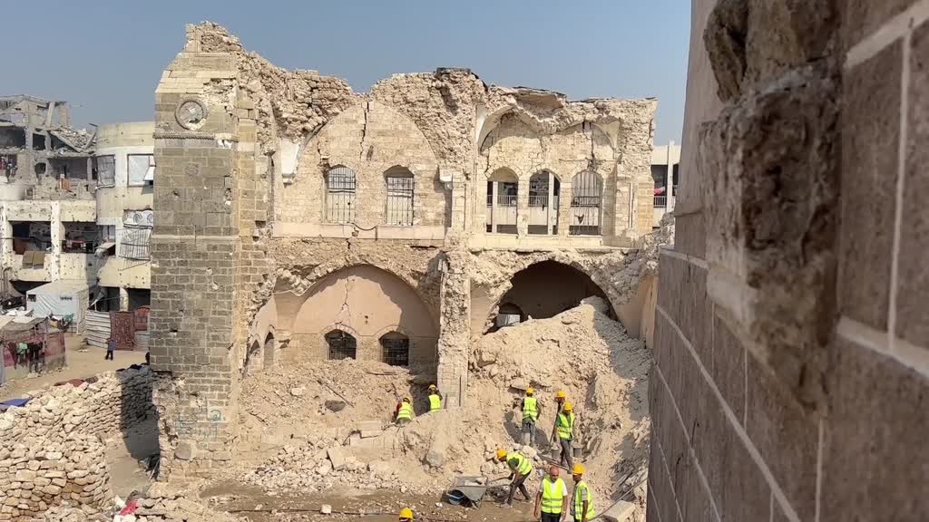 Restoration begins on Gaza's historic Pasha Palace Museum damaged in war