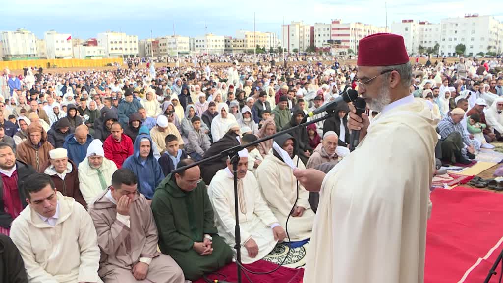 Hundreds of worshippers gather across Rabat for Eid al-Fitr Prayers