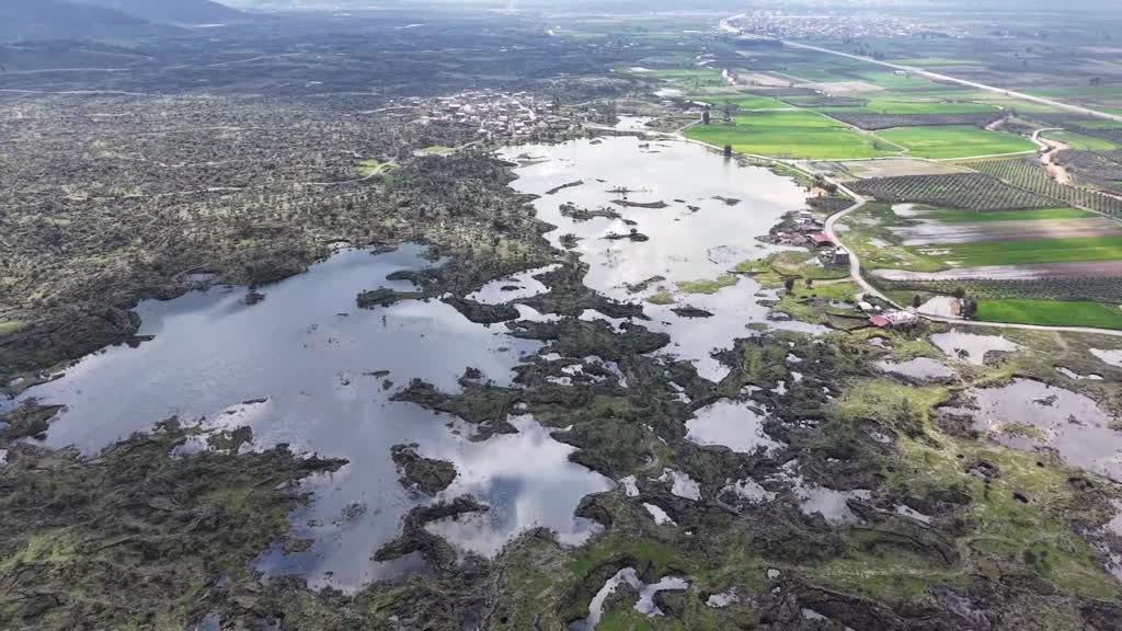 HATAY - Haydarlar Gölü yağışlarla yeniden canlandı