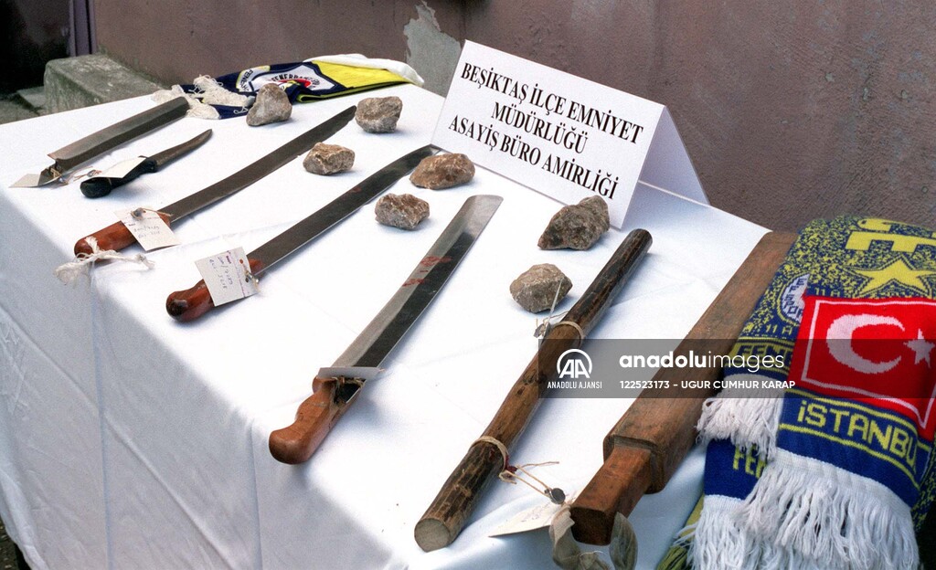 BASKETBOL MACI ONCESI OLAY CIKARANLAR YAKALANDI