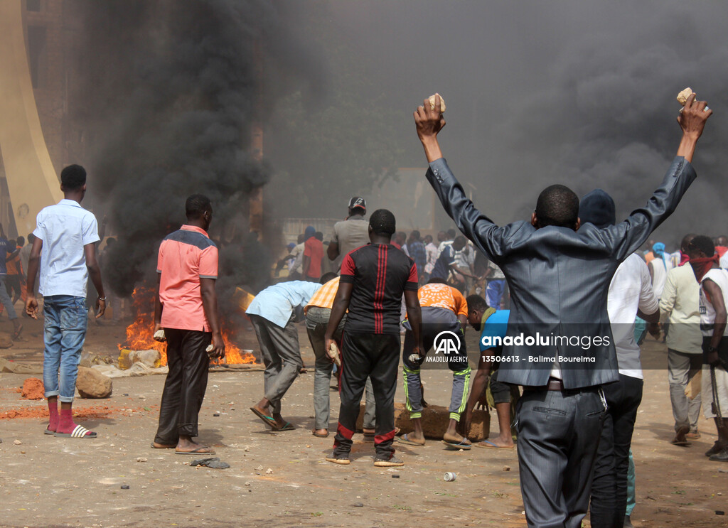 Protest against government's budget law in Niger